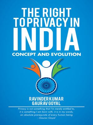 cover image of The Right to Privacy in India